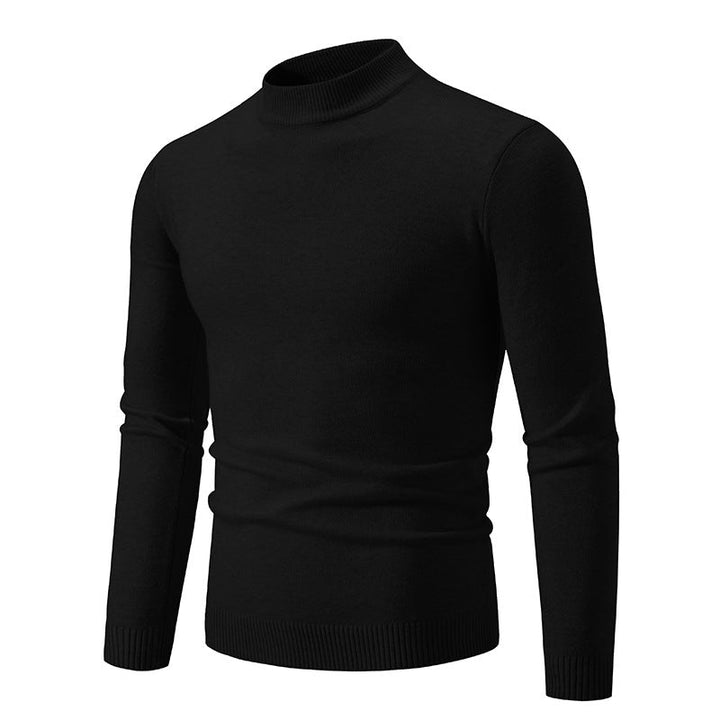 Herren Feinstrickpullover mit hohem Kragen und elastischen Bündchen Echoarchiv