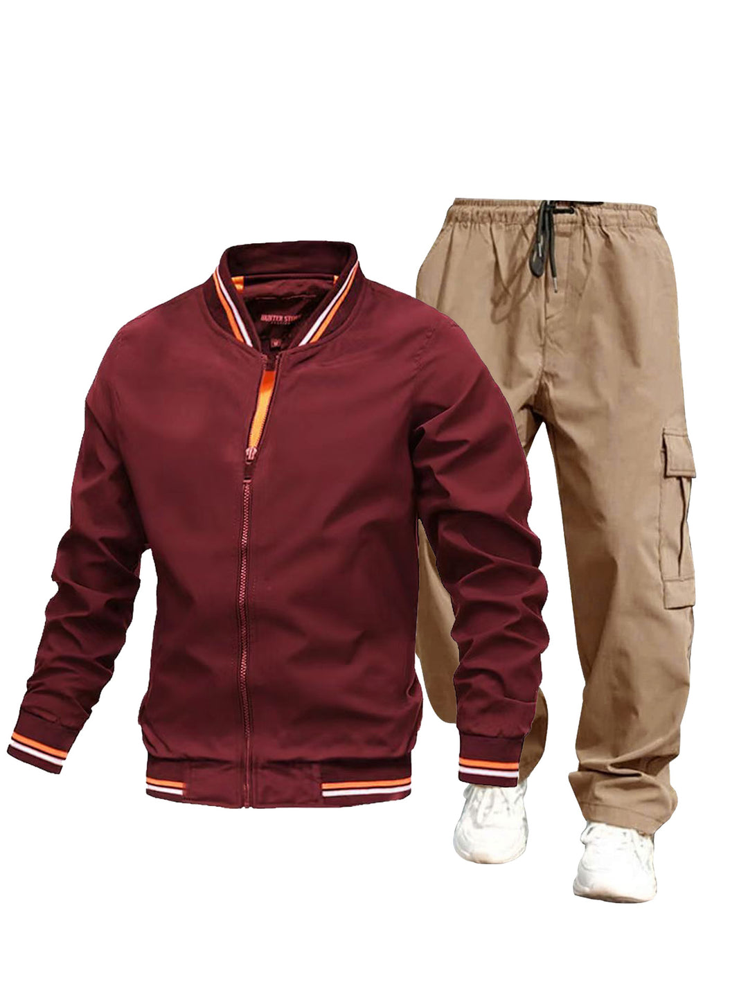 Herren Sportliche Jacke und Cargo-Hose Set Echo Archiv
