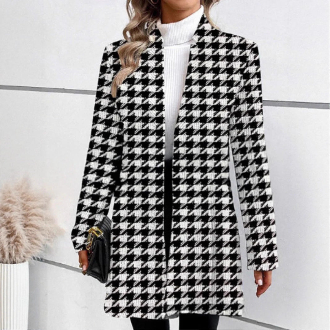 Damen eleganter Karomantel Echoarchiv