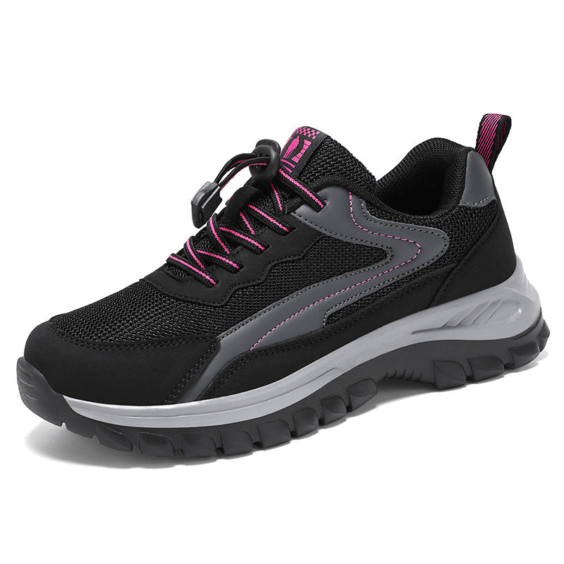 Damen nan robuster Trekking-Sneaker mit profiliertem Geländegriff, stoßdämpfender EVA-Zwischensohle und Schnellzug-Schnürung Echo Archiv