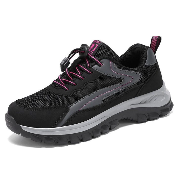 Damen nan robuster Trekking-Sneaker mit profiliertem Geländegriff, stoßdämpfender EVA-Zwischensohle und Schnellzug-Schnürung Echo Archiv