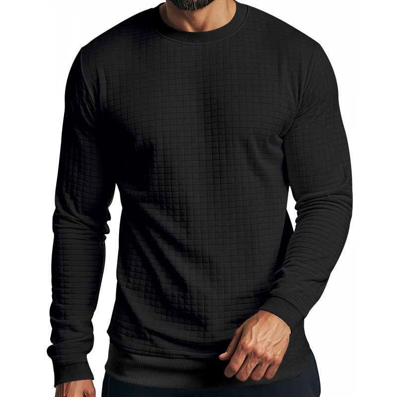 Herren strukturierter Langarmpullover Echoarchiv