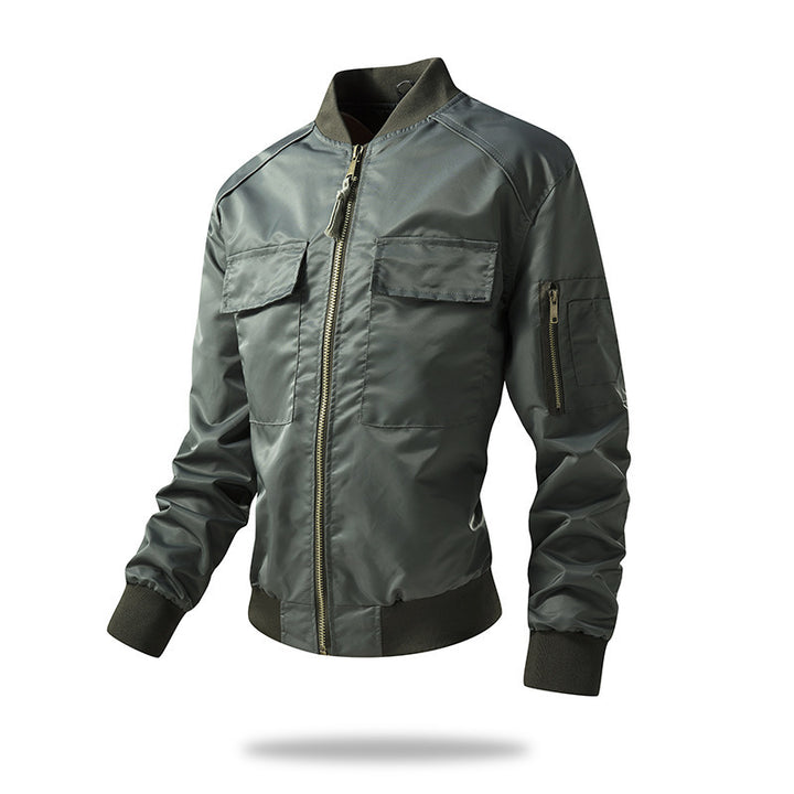 Herren Freizeit-Bomberjacke mit praktischen Taschen und stylischem Kragen Echoarchiv
