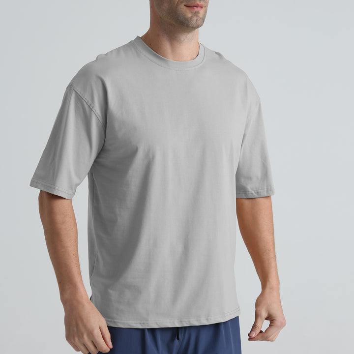 Herren Bequemes Loose-Fit T-Shirt aus hochwertiger Baumwolle Echoarchiv