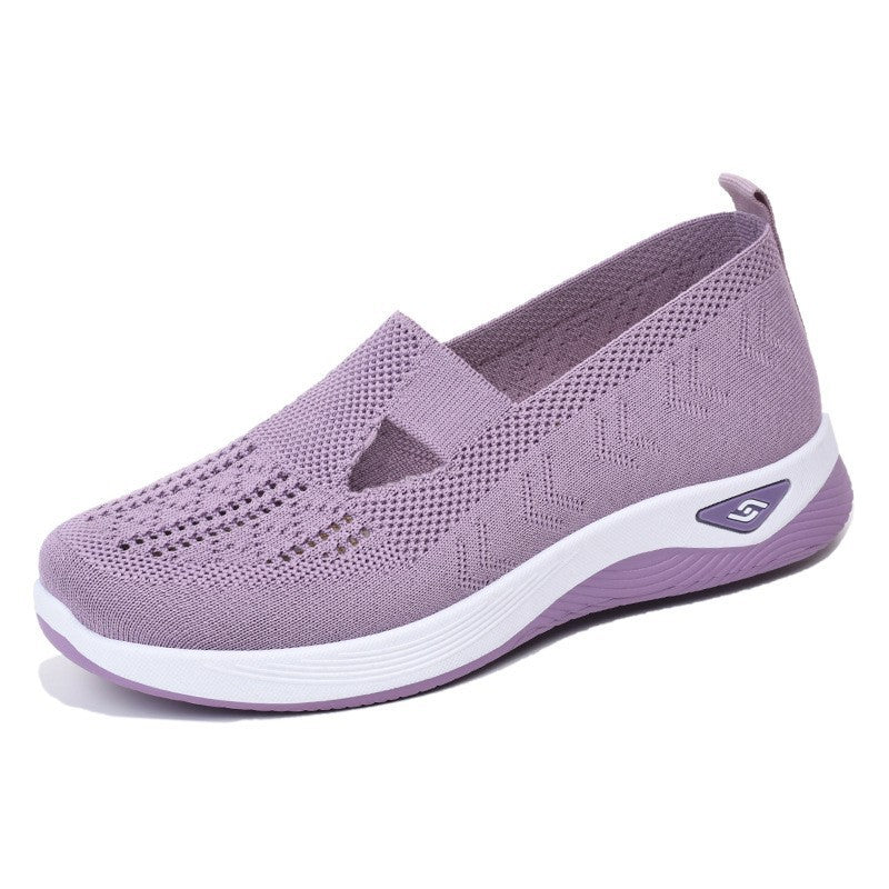Damen nan leichte gestrickte Slipper mit orthopädischer Komfortsohle Echo Archiv