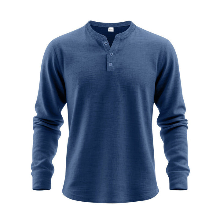 Herren Langarmshirt mit Knopfleiste Echoarchiv