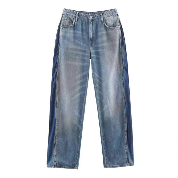 Damen Weite High‑Waist Jeans mit geradem Bein und Vintage-Wash Echo Archiv