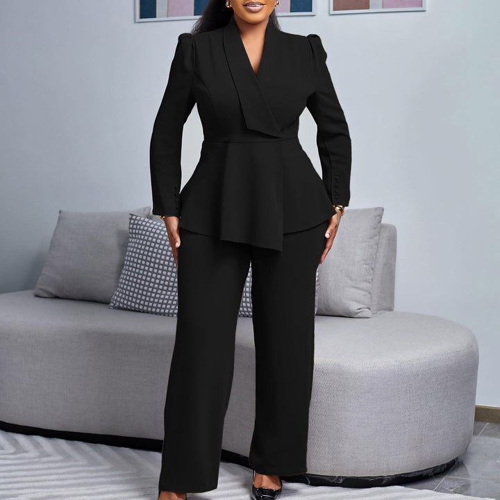 Damen Elegantes Blazer-Hosen-Set Echoarchiv