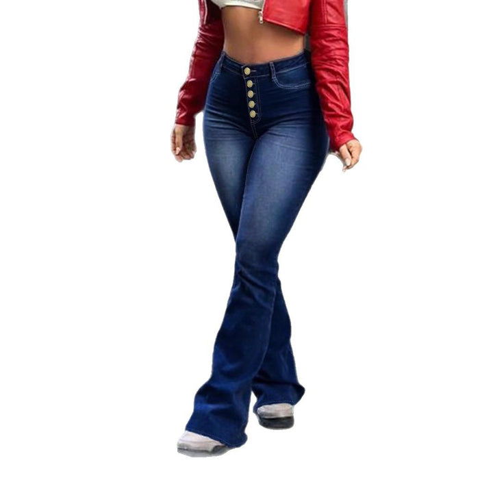 Damen Hochtaillierte Sculpting-Flared-Jeans mit formender Nahtführung Echo Archiv