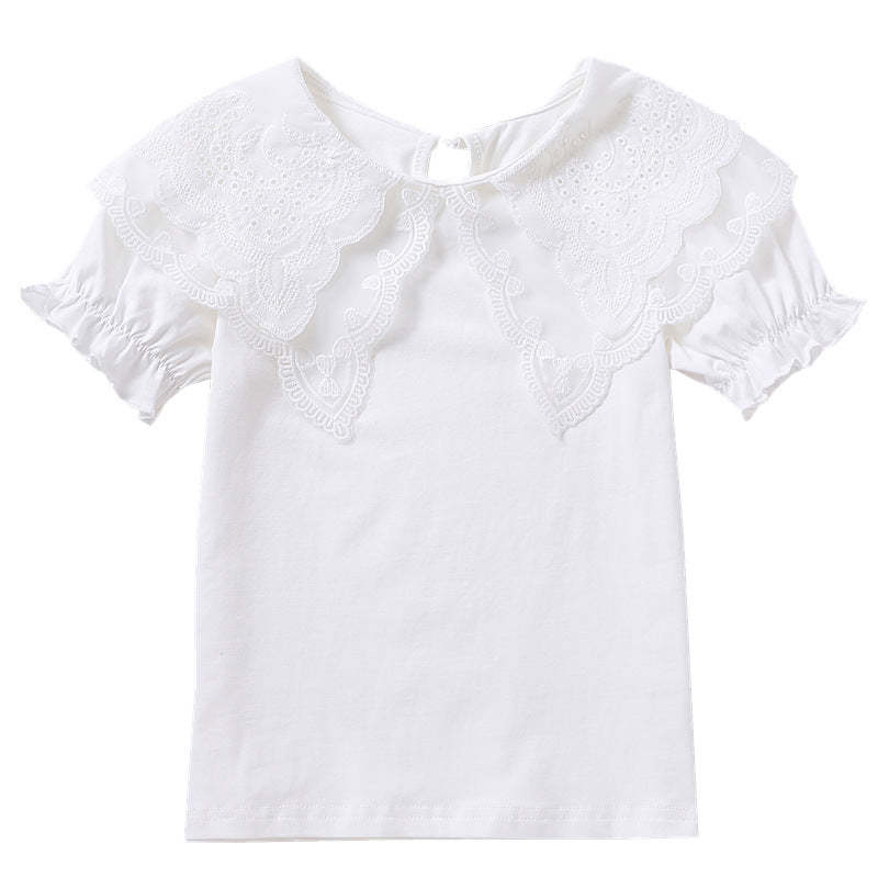 Mädchen Bluse mit eleganten Rüschendetails Echo Archiv