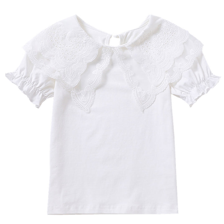 Mädchen Bluse mit eleganten Rüschendetails Echo Archiv
