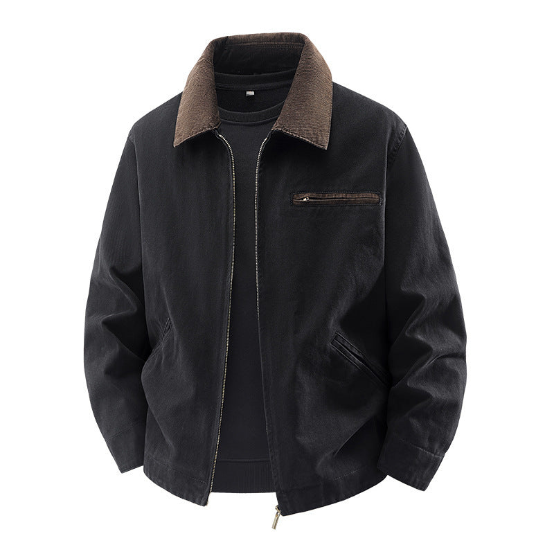 Herren Modische Freizeitjacke mit hoch afgeslotenem Kragen Echo Archiv