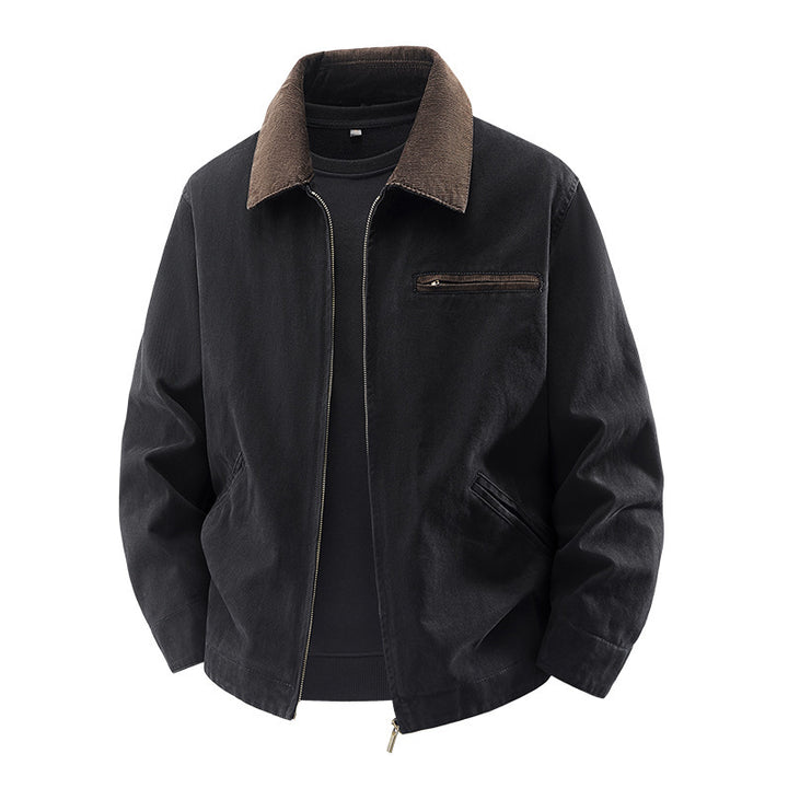 Herren Modische Freizeitjacke mit hoch afgeslotenem Kragen Echo Archiv