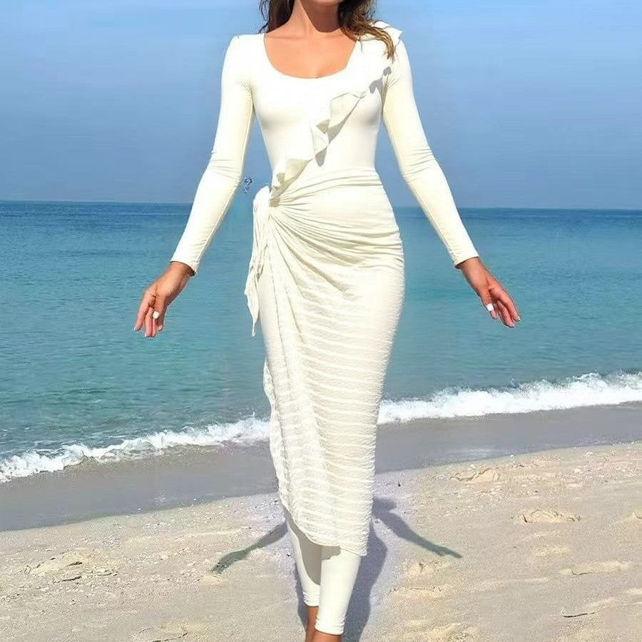 Damen Elegantes Sommerkleid mit Wickeloptik Echo Archiv