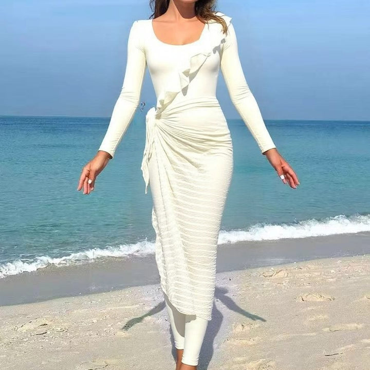 Damen Elegantes Sommerkleid mit Wickeloptik Echo Archiv