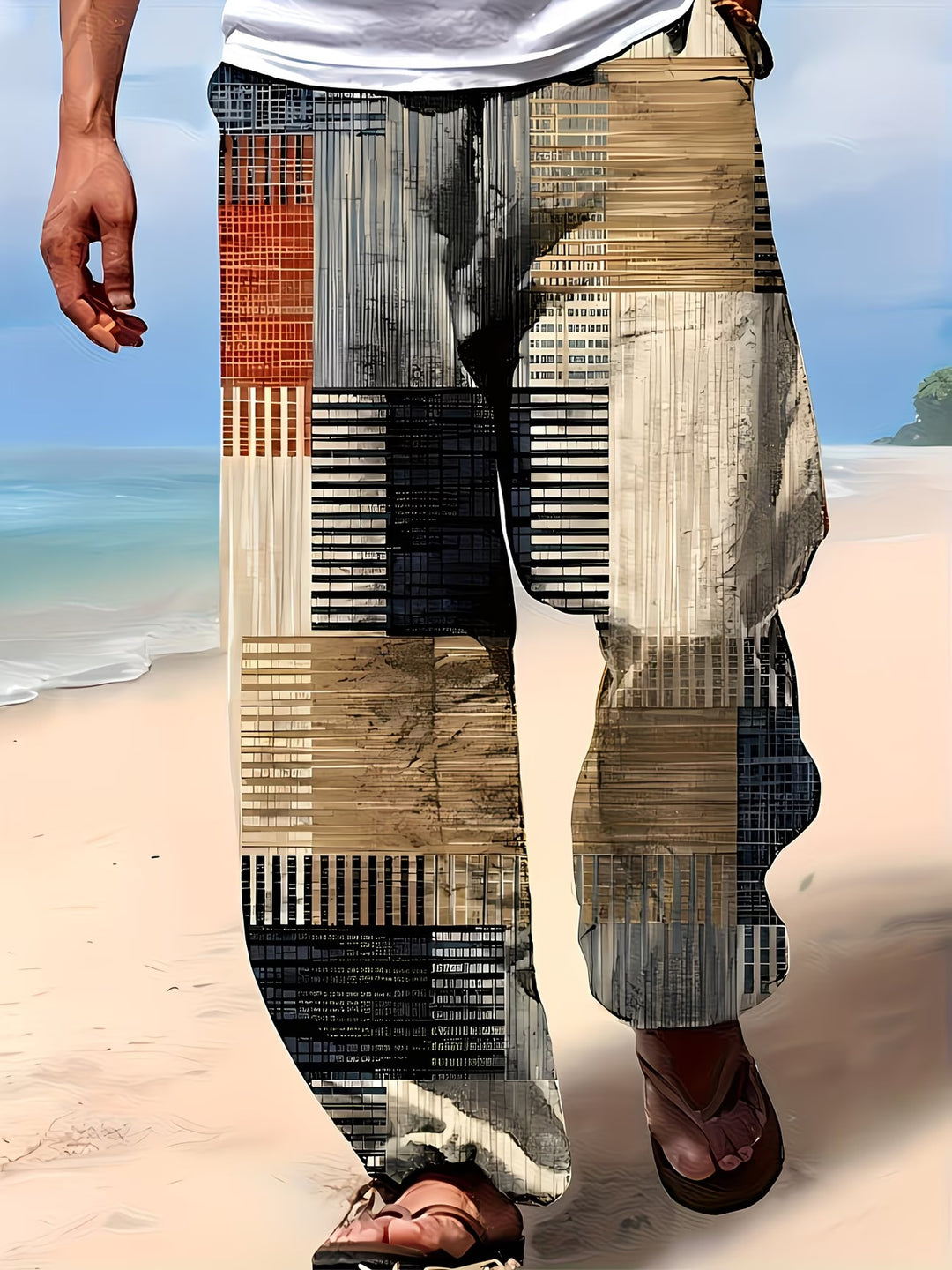 Herren Trendige Freizeithose mit einzigartigem Grafikdesign Echoarchiv