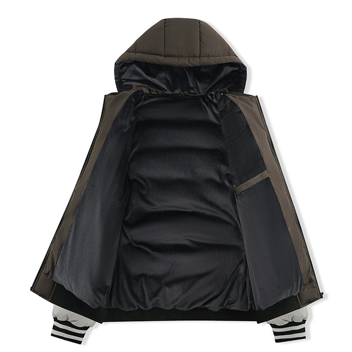 Herren Sportliche Steppjacke mit hohem Kragen und Reflektierenden Details Echo Archiv