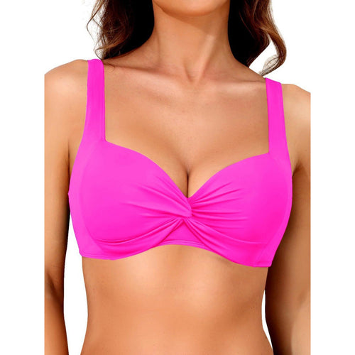 Damen Sportliches Bikinioberteil mit Twisted-Design Echo Archiv