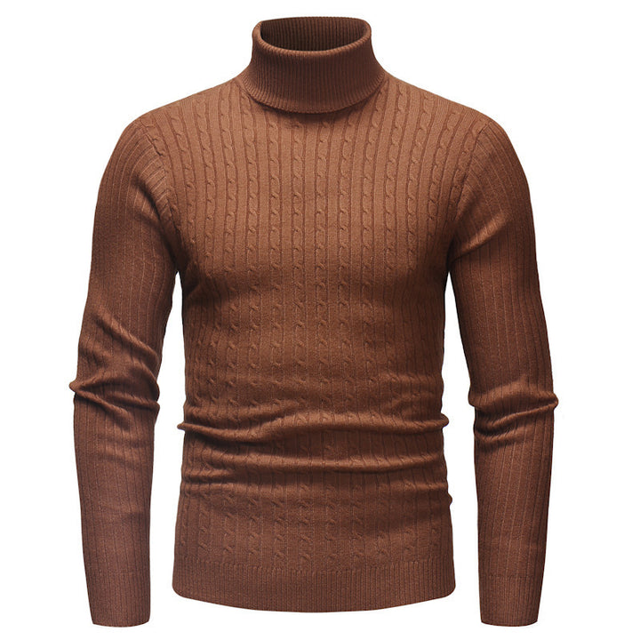 Herren eleganter Rollkragenpullover aus feiner Strickware Echoarchiv