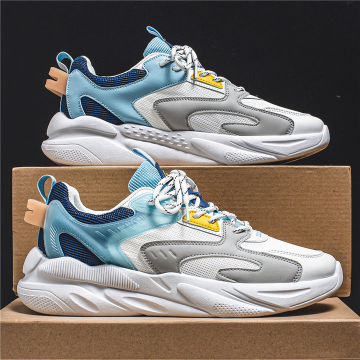 Herren Voluminöser Low-Top Sneaker mit sculpted Komfortsohle und Mesh‑Velours‑Overlays – Norré