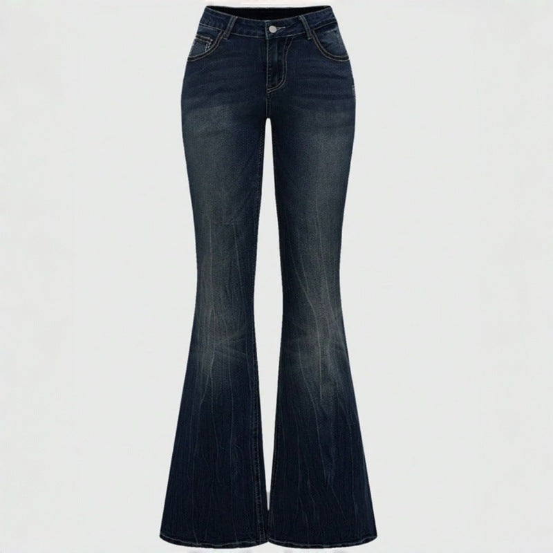Damen Bootcut JEchoarchivns mit aufwendigen Stickereien und hohem Bund Echoarchiv