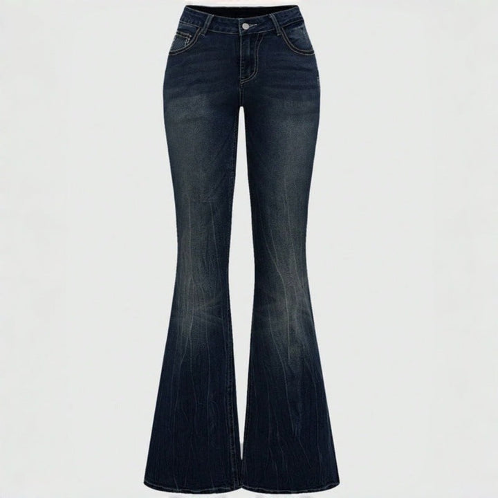 Damen Bootcut JEchoarchivns mit aufwendigen Stickereien und hohem Bund Echoarchiv