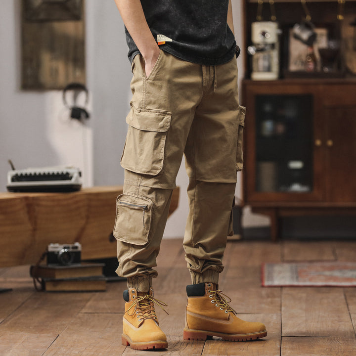 Herren Cargo-Hose mit multifunktionalen Taschen und elastischem Bund Echoarchiv 1758210560