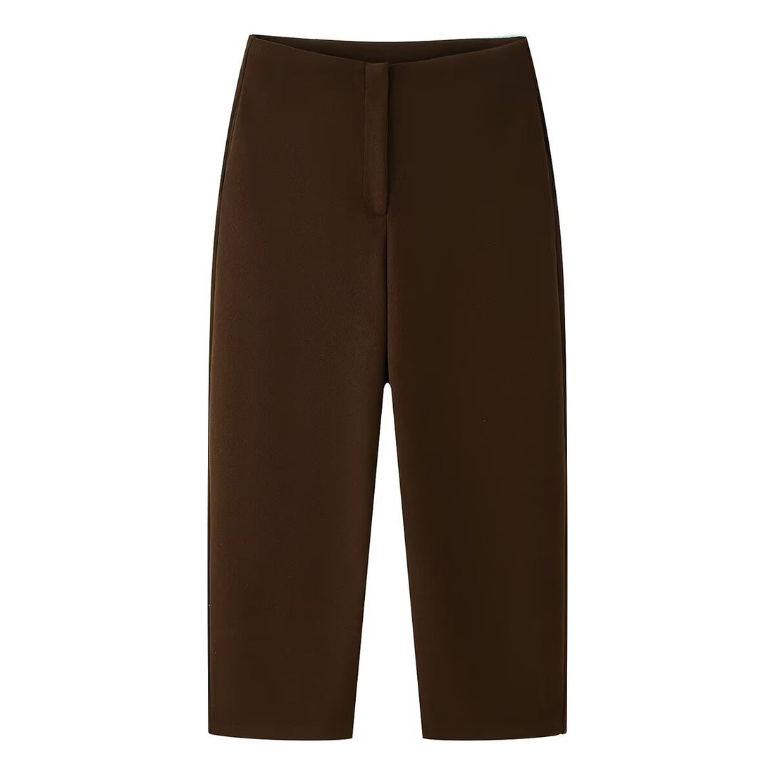 Damen Weite Cropped-Hose mit hoher Taille und elastischem Bund Echo Archiv