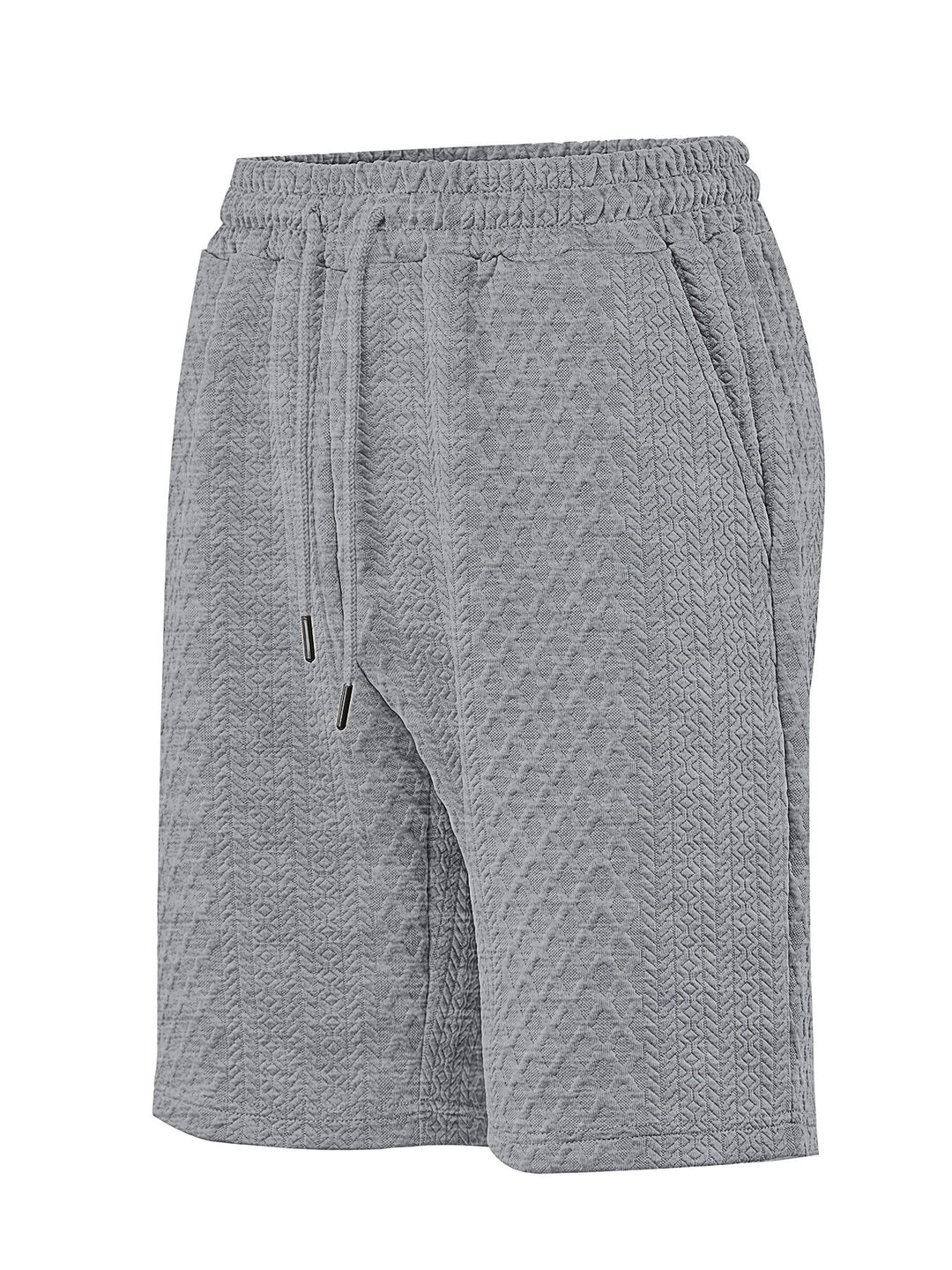 Herren nan strukturierte Lounge-Shorts mit Elastikbund Tunnelzug und seitlichen Eingrifftaschen Echo Archiv