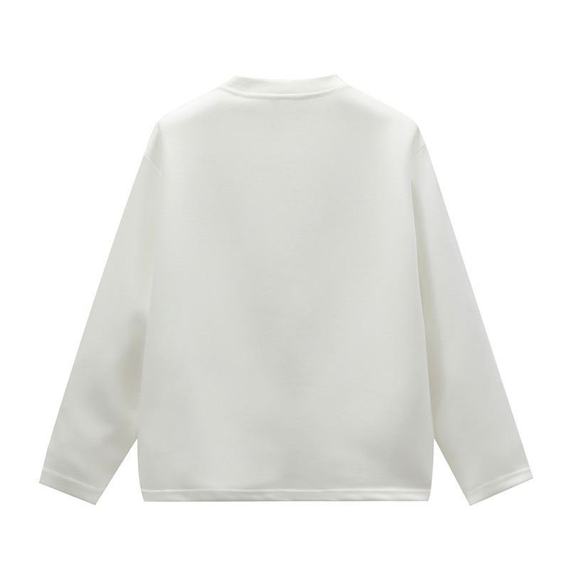 Unisex Oversize Rundhals-Sweatshirt mit Raglannähten und feiner Struktur Echoarchiv