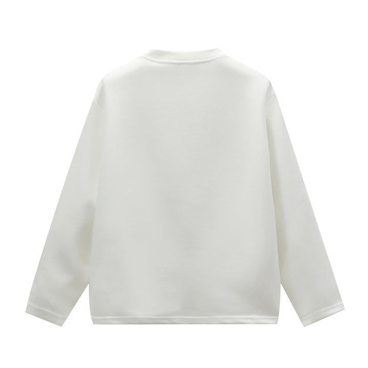 Unisex Oversize Rundhals-Sweatshirt mit Raglannähten und feiner Struktur Echoarchiv