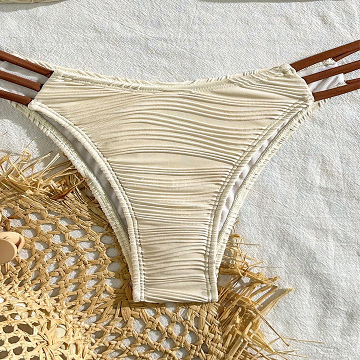 Damen Bandeau-Bikini mit raffiniertem Rüschendesign und verstellbaren Trägern Echo Archiv