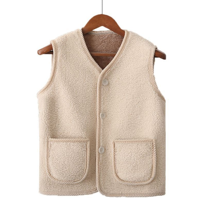 Damen Kuschelige Weste aus Teddyfleece Echo Archiv