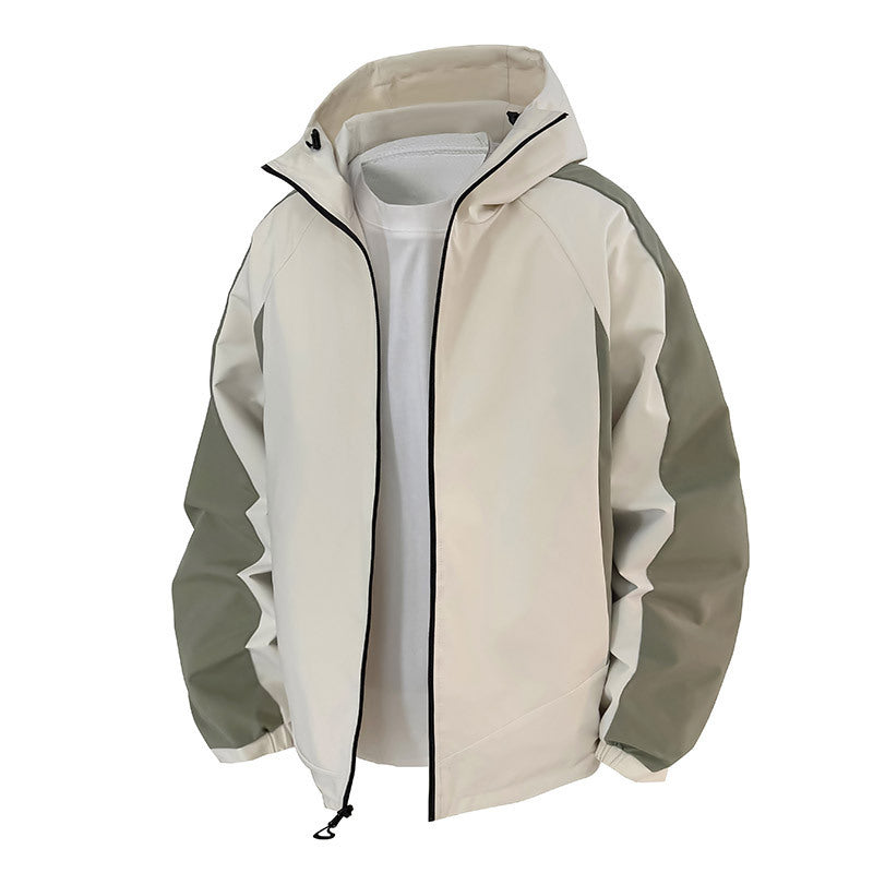 Herren Leichte Übergangsjacke mit verstellbarem Kapuzenverschluss Echo Archiv