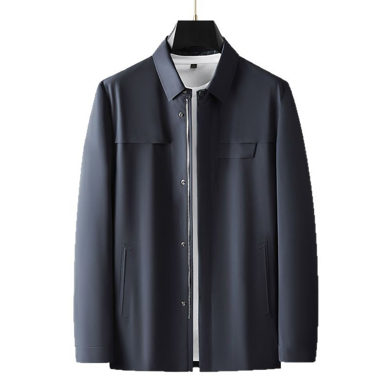 Herren modische Übergangsjacke mit praktischen Taschen und sportlichem Kragen Echoarchiv