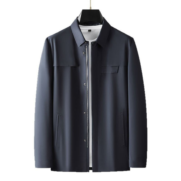 Herren modische Übergangsjacke mit praktischen Taschen und sportlichem Kragen Echoarchiv
