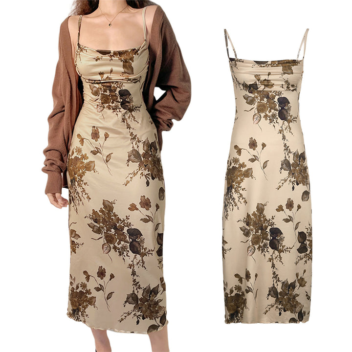 Damen Maxikleid mit elegantem floralem Design Echo Archiv