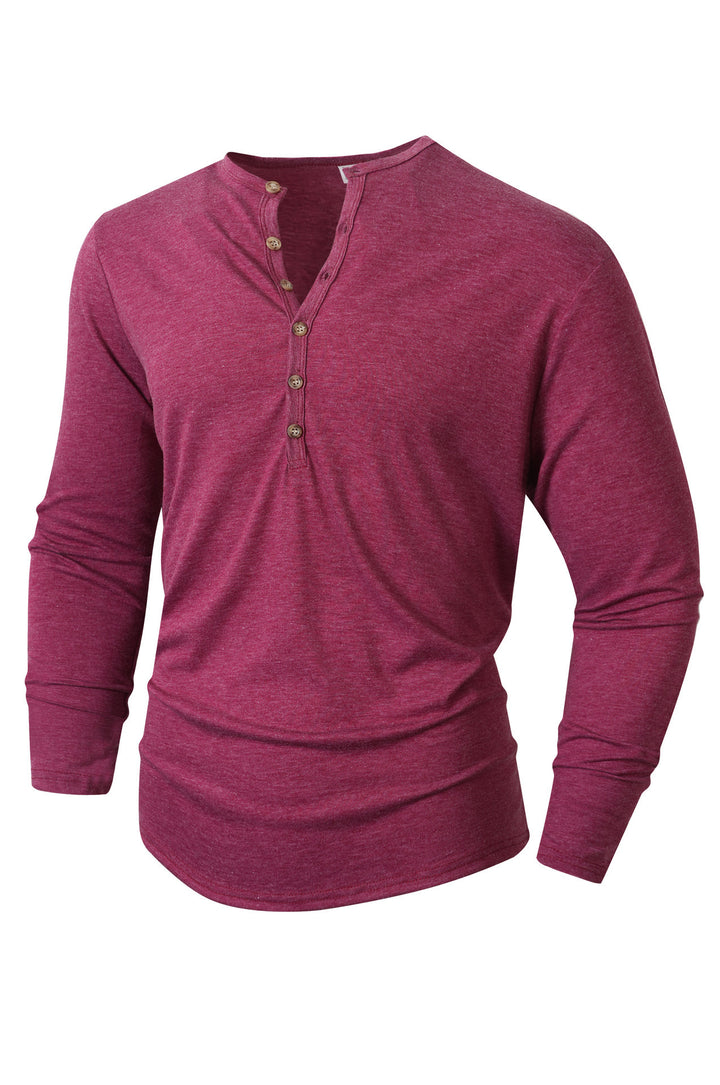 Herren Langarmshirt mit Knopfleiste Echoarchiv