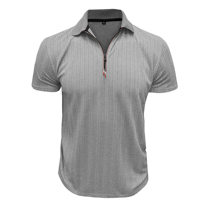Herren Kurzarm Poloshirt mit hohem Kragen Echoarchiv