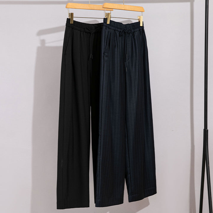 Damen weite Palazzo-Hose mit elastischem Bund und Tunnelzug Echoarchiv