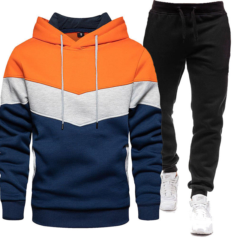 Herren sportliches Kapuzenpullover- und Jogginghosen-Set Echoarchiv