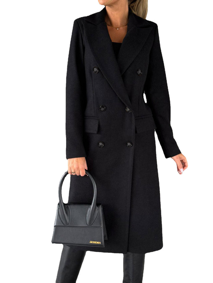 Damen Eleganter Doppelt-knopf Mantel Echo Archiv
