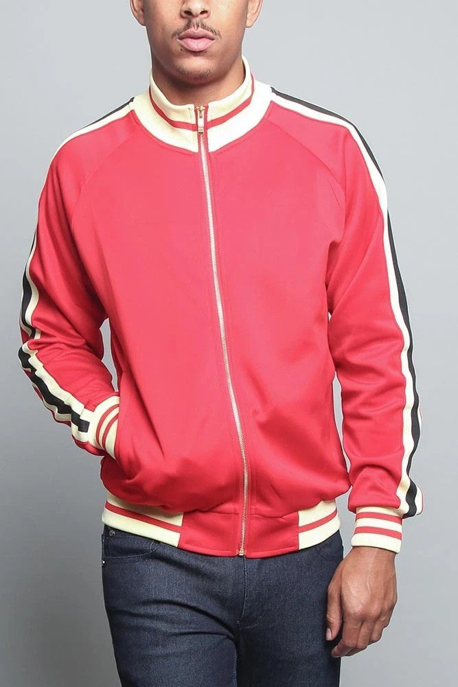 Herren Sportliche Sweatjacke mit kontrastierenden Farbakzenten und hochwertigem Reißverschluss Echoarchiv