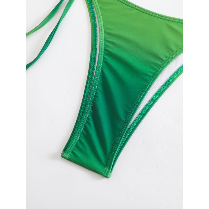 Damen Bikini-Set mit transparentem Oberteil und verstellbaren Trägern Echo Archiv