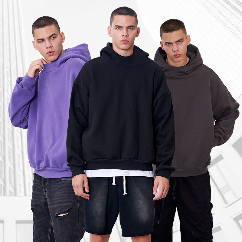 Herren Oversize Kapuzenpullover aus schwerer French-Terry mit Raglanärmeln Echo Archiv