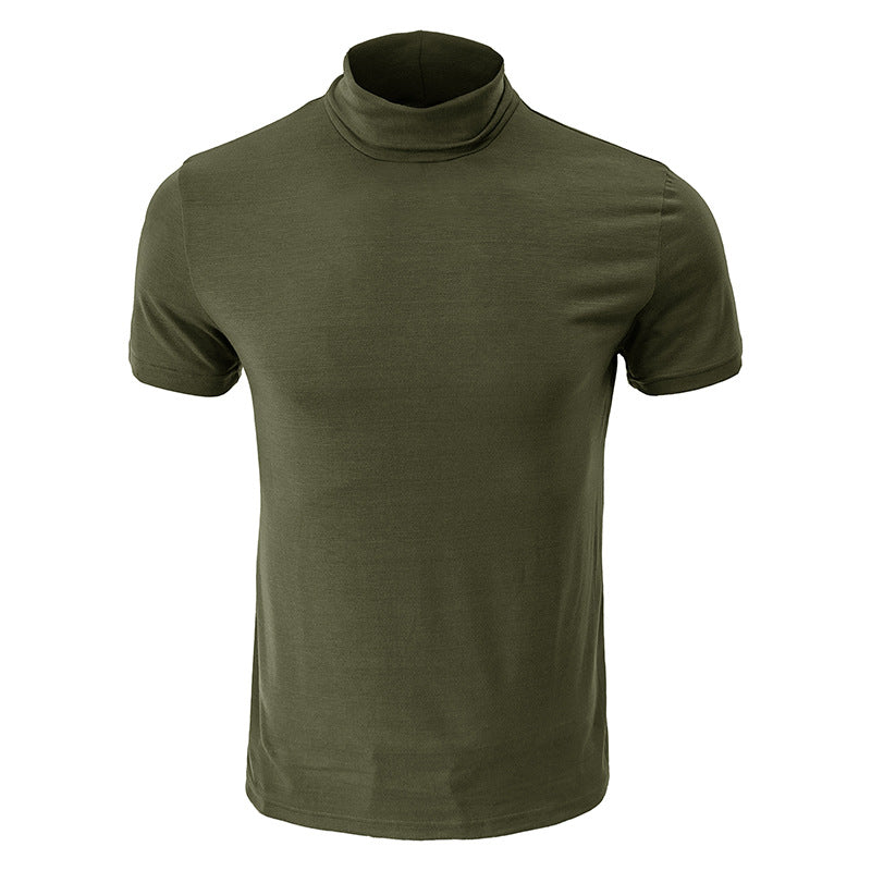 Herren Stehkragen T-Shirt Echoarchiv