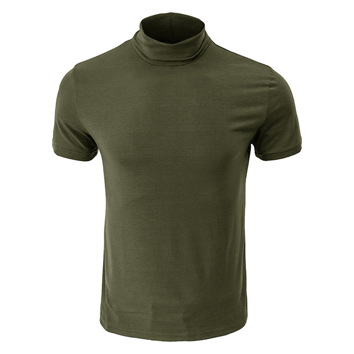 Herren Stehkragen T-Shirt Echoarchiv