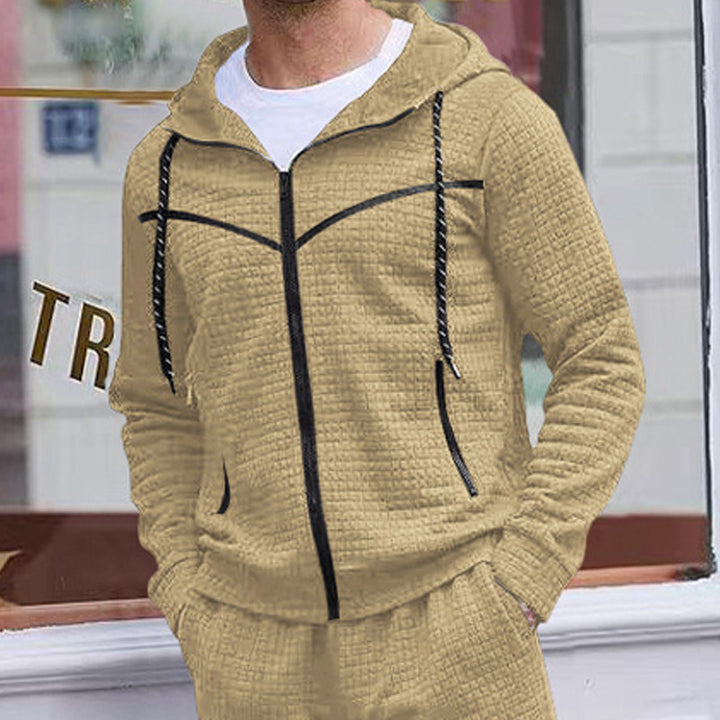 Herren stylische Jacke mit strukturiertem Design und praktischem Reißverschluss Echoarchiv
