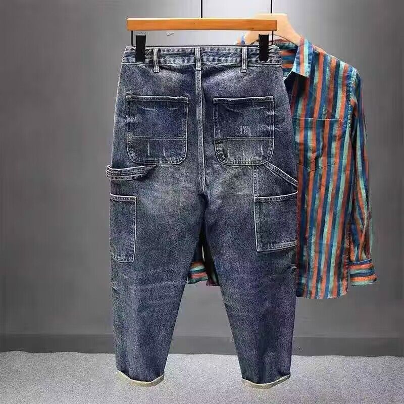 Herren Lässige Denim-Hose mit modischen Details Echoarchiv