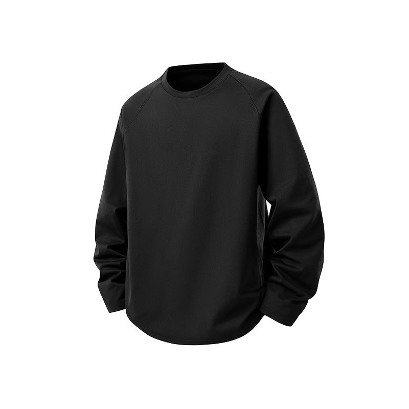 Herren Oversize-Langarm-Sweatshirt mit Raglanärmeln und abgerundetem Saum Echo Archiv